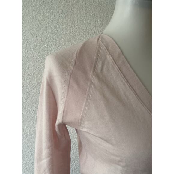 Moda International Sweater Cardigan Cropped V Neck Merino Wool - Picture 5 of 11